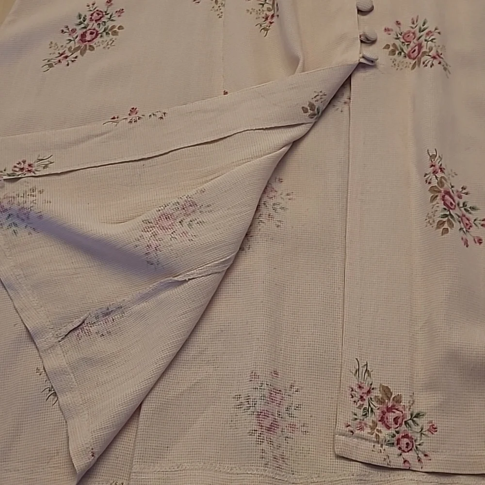 LIKE NEW VTG ULTRA DRESS Floral Kitschy Rose Print - Picture 3 of 14